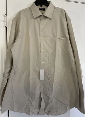 Arrow Men's Dress Shirt Size 16-16.5 ( 34/35) Almond Long Sleeve NWT  - Image 1 of 4