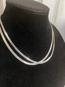 "Dos (2) collares de plata .925, Italia, espiga de 18"", MILOR, SU" - Imagen 1 de 11