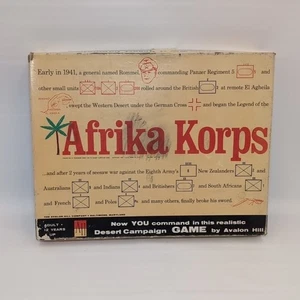 Vintage Brettspiel, Afrika Korps, Avalon Hill, 1964 CIB - Bild 1 von 5