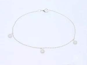 Pulsera Top Price con 27 brillantes brillantes oro blanco 750 18 quilates nueva Deta - Imagen 1 de 6