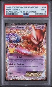 PSA 9 - 2021 Pokémon Celebrations #54 Mewtwo EX - Mint Classic Collection - Bild 1 von 2