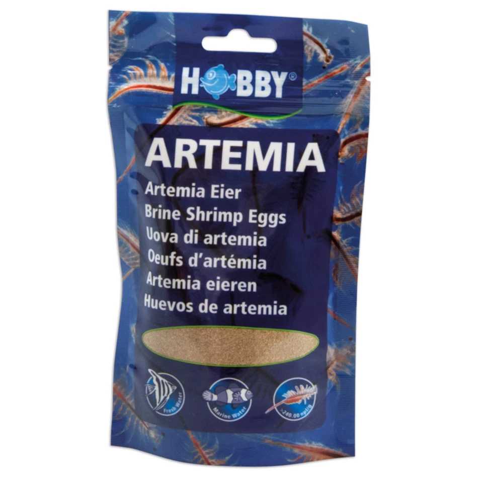 Hobby Artemia-Eier 150ml Artemiaeier Urzeitkrebse Lebendfutter für Fische Futter - Bild 1 von 1