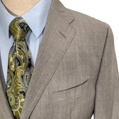 Ermenegildo Zegna Blazer Men 40S Gray Italian Wool Classic Luxury Lightweight - Image 1 of 4