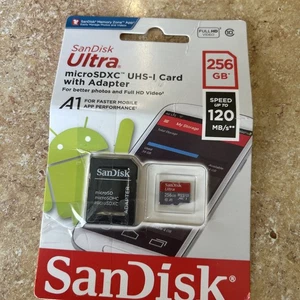 Sandisk Ultra Micro SDXC UHS-I SD Card w Adapter 256GB for Phones More - Picture 1 of 1