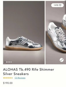 Zapatilla Alohas Silver 40 - $190 Anthropologie - Imagen 1 de 6
