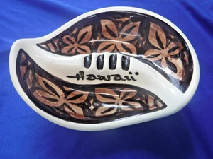Cenicero de cerámica esmaltada vintage~hawaiano~pintado a mano~MCM~retro~remolino~Tiki Bar - Imagen 1 de 6