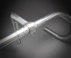 Cinelli Milano 1E Stem 1" 100 mm / Silver / Campione del Mondo 66 44 Bar Cockpit - Picture 1 of 14