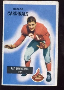 1955 Bowman Football Card #52 Pat Summerall Rookie - Picture 1 of 1