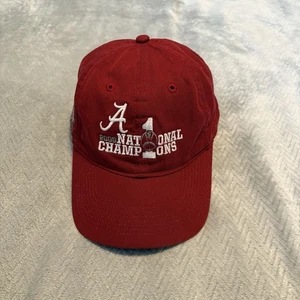 Parche de gorra de béisbol roja Nike Rose Bowl 2009 campeones nacionales de fútbol de Alabama - Imagen 1 de 11