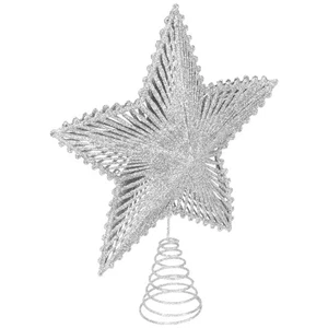 Tree Topper Christmas Tree Glitter Powder Star Xmas Treetop Ornament Layout Prop - Picture 1 of 12