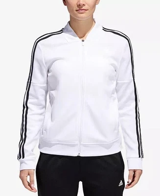 Chaqueta Adidas Tricot Snap Cremallera Completa Para Mujer S Blanca Manga 3 Rayas Nueva Sin Etiquetas Foto 1 de 4
