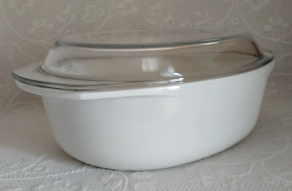 PLAT à FOUR - COCOTTE Ovale - Possibilité 2 plats - Verre pyrex - Dim 33x27cm - Photo 1/4