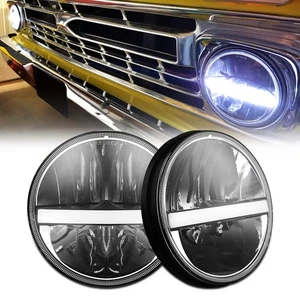 For Ford f100 DOT 2X 7" Round LED Headlights Turn Signal Lamps DRL High-Low Beam - Picture 1 of 11