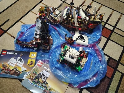 LEGO 31109 Pirate Ship 3in1 Collector Condition All 3 Sets Complete RETIRED - Image 1 of 4