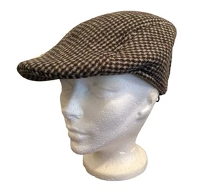 Westend Brown Ivy Cap Flat Cap Sz S/M Houndstooth Peaky Blinder Menswear Preppy - Picture 1 of 12