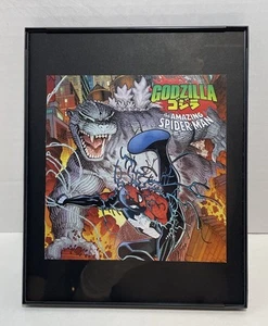 Godzilla Vs. The Amazing Spider Man Comic Wall Art Framed 8" X 10" - Picture 1 of 2