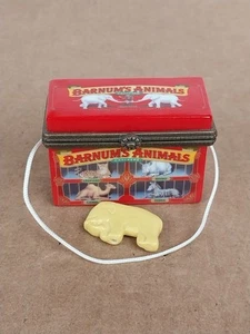 Vintage Midwest of Cannon Falls Barnum’s Animal Crackers scatola portagioie con cerniera - Foto 1 di 11