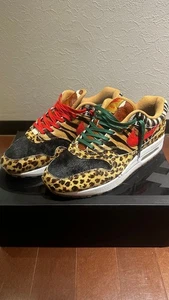 Nike Air Max 1 DLX Animal Pack Safari US9 used with Kixsix wax laces - Picture 1 of 12