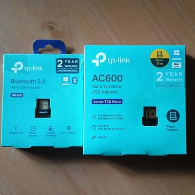 TP-Link Bluetooth 5.3 and Wireless AC600 Nano USB Windows Plug-N-Play Adapters - Image 1 of 2