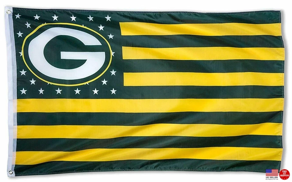 Packers FLAG 3X5 Green Bay 3 x 5 Banner Fútbol Nuevo Envío Rápido EE. UU. Foto 1 de 4