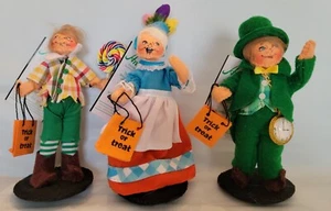3x 2020 Annalee Mago de Oz Munchkin Maceta Niño Piruleta Mayor Juego de Halloween - Imagen 1 de 11