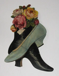 VINTAGE WERBUNG CHICAGO IL MANDEL BROTHERS GROSSER GESTANZTER SCHUH VIKTORIANISCHE HANDELSKARTE - Bild 1 von 3