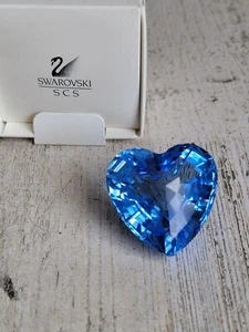 Swarovski Blau Herz 201899 Kristall Wohnfigur Deko Miniatur - Bild 1 von 7