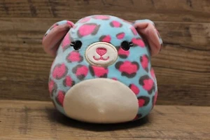 Peluche Squishmallows Chelsea il ghepardo blu rosa animale peluche 5" - Foto 1 di 8