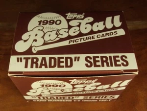 Topps Baseball Series 1990 caja de 132 tarjetas juego de actualización de radiocontrol novato casi nuevo + 132-T - Imagen 1 de 6