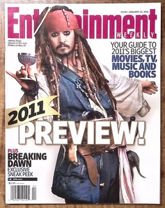 ENTERTAINMENT WEEKLY JOHNNY DEPP PIRATES OF THE CARIBBEAN JAN 21 2011 Z3189 - Picture 1 of 2