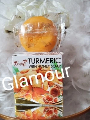 X 1 Jabón AUTÉNTICO Suave 7 Cúrcuma con Miel Jabón Corporal Exfoliante. 150g x 1 Foto 1 de 2