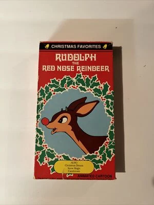 RUDOLPH THE RED NOSE REINDEER CHRISTMAS FAVORITES ANIMATED CARTOON VHS RARE USED - Image 1 of 4