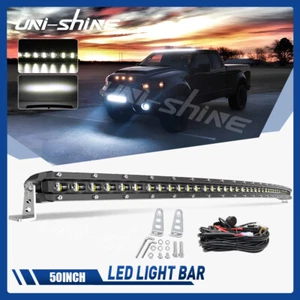 6D Curved 50" LED Light Bar Driving Offroad for Ford F150 F250 F350 F450 Pickup - Picture 1 of 15