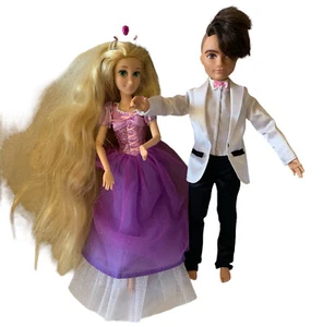 Disney’s Rapunzel Toys and 2012 Mattel Barbie in Suit w Haircut - Picture 1 of 4