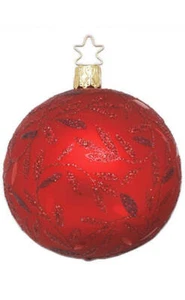 Inge Glaskugel Kugel 8 cm Delights rot 20084T008 deutsch NEU mit GRATIS Geschenkbox - Bild 1 von 2
