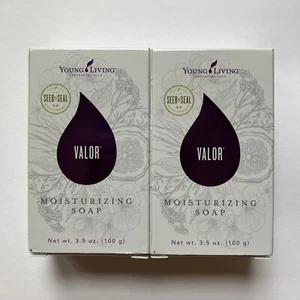 Set/2 Young Living Valor Blend Essential Oils Moisturizing Bar Soap 3.5oz 100g - Picture 1 of 3