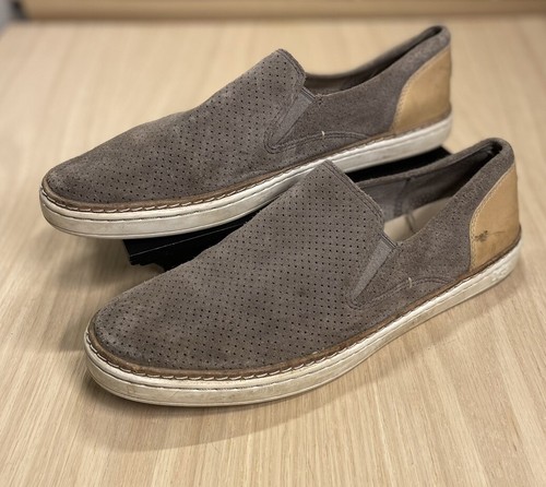 Scarpe casual UGG donna Adley sneaker slip on taglia 8 marrone perfette scamosciate