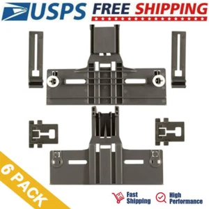 6PACK W10350376 Dishwasher Upper Rack Adjuster for Kenmore Whirlpool Kitchen Aid - Picture 1 of 9