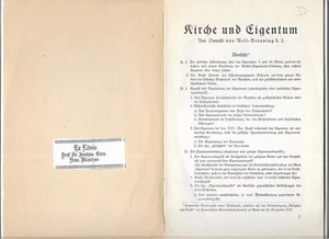 Oswald von Nell-Breuning signiert Kirche und Eigentum Wirtschafts- und sozial - Bild 1 von 2