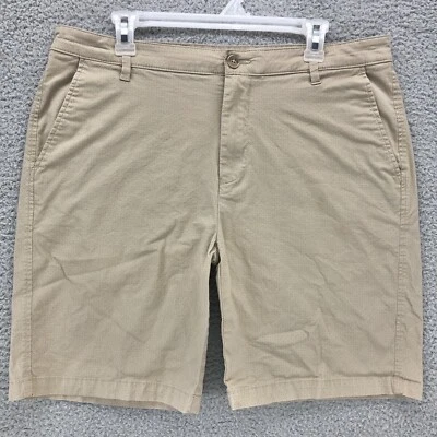 Bermuda Haggar Masculina 36 Marrom Chino Praia Xadrez Pontos Bolso Slash Casual - Imagem 1 de 4