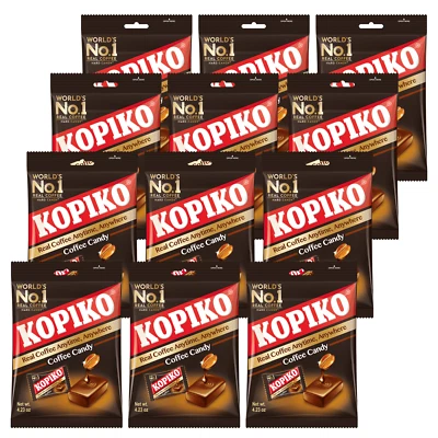 Kopiko Coffee Candy 4.23 oz Bag Hard Coffee Candy 12pk by US SELLER - Image 1 of 3