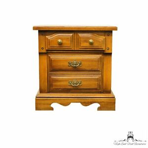 High End Rustic Colonial Style Maple 26" Three Drawer Nightstand 6455-92