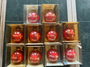 (10) Texas Tech Christmas Ornaments - Picture 1 of 3