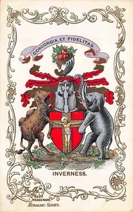 ""Inverness"" escudo de armas heráldico serie ""B"" postal" - Imagen 1 de 2