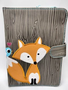 C Studio ©iPad Mini™ Case w Embroidered Fox and Blue Bird *NEW* - Picture 1 of 6