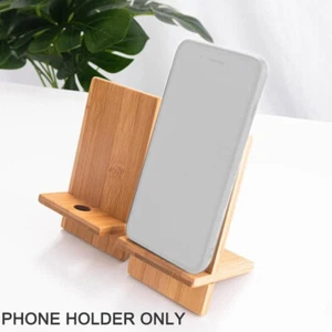 Wooden Phone Holder Stand Mobile Smartphone Support Tablet Stand For Holder - Zdjęcie 1 z 7