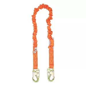 NEU - Einbein Stretch Stoßdämpfendes Schlüsselband 2 Stahl Karabinerhaken 4,5' - 6' - Bild 1 von 6