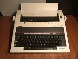 Vintage Brother AX-24 Electronic Typewriter w/ Word Spell Dictionary - Working - Picture 1 of 7