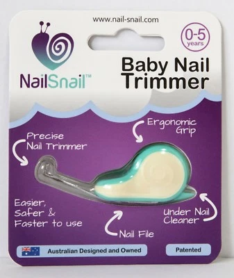 NAIL CARACOL Bebé Niño 0-5 años Recortador de Uñas Tijeras Cortaúñas Archivo Más Seguro NUEVO 🇦🇺 Foto 1 de 4