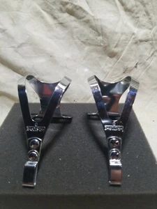 Vintage CHRISTOPHE D SIZE S TOE CLIPS Bike CHROME Made In FRANCE Brevete S.G.D.G - Picture 1 of 6